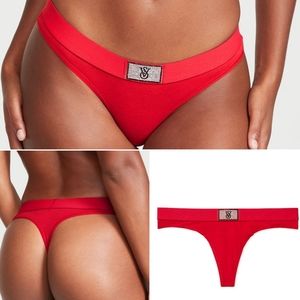 VS Shine Patch Cotton Thong Panty XL